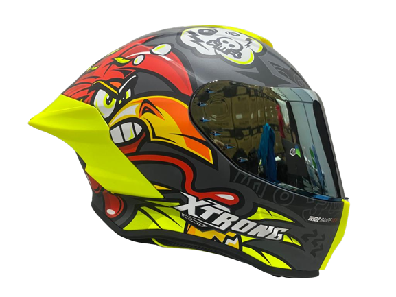 CASCO XTRONG AVE AMARILLO NEON XTR-820 MATE