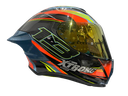 Casco Integral Xtrong Xtr-820 Firewolf - Naranja / Azu